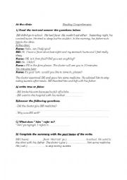 English Worksheet: at the clinic