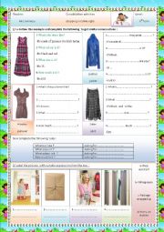 English Worksheet: shopping in Edinburgh(consolidation)