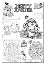 English Worksheet: HOPPY EASTER