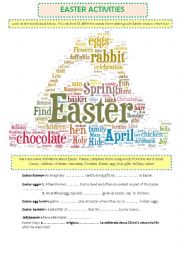 English Worksheet: Easter activities