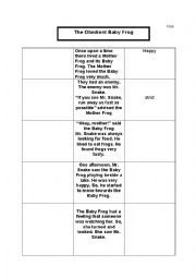 English Worksheet: the obedient baby frog