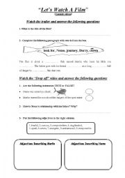 English Worksheet: Finding Nemo Worksheet