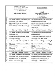 English Worksheet: Subject and Object Questions