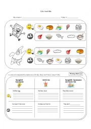 English Worksheet: Like/dont like