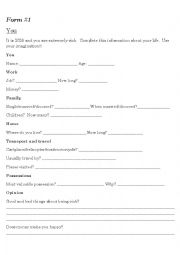 English Worksheet: Future Tense Activity