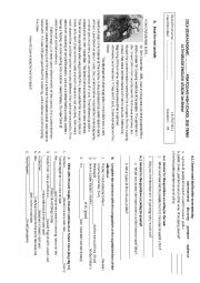 English Worksheet: exam for the ntermediate level