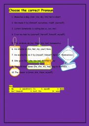 English Worksheet: prounouns