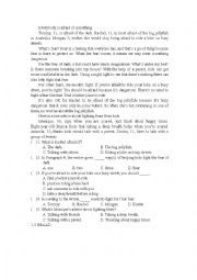 English Worksheet: Fear