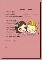 English Worksheet: Adverb
