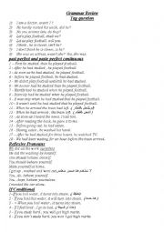 English Worksheet: Grammar Review