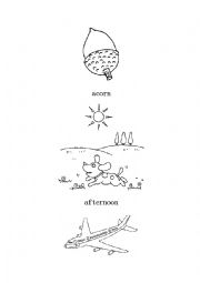 English Worksheet: pictures for teaching and coloring