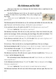 The Fisherman and his Wife - ESL worksheet by osamanaeem