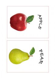 English Worksheet: Fruits and vegetables Flashcards PART 4