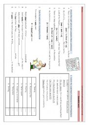 English Worksheet: remedial work