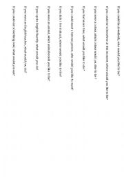 English Worksheet: Second conditional