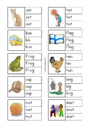 English Worksheet: Clipit Cards 21-40 of 60