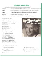 English Worksheet: Forever Young - Rod Stewart