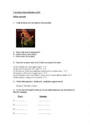 English Worksheet: Bob Marley`s biography