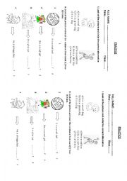 English Worksheet: adjective