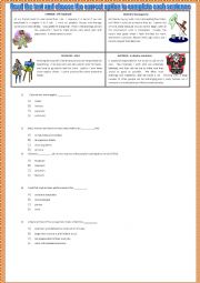 English Worksheet: Jobs-Reading