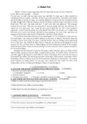 English Worksheet: global test