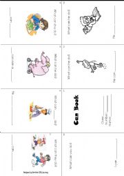 English Worksheet: I Can Booklet