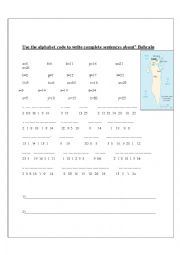English Worksheet: Alphabet code 