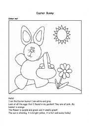 English Worksheet: Easter Bunny