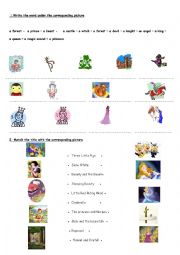 English Worksheet: Fairy tales