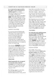 English Worksheet: SABOTAGING THE PARENTS