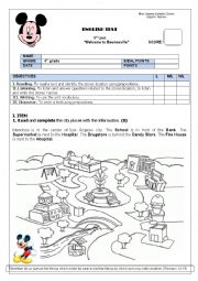 English Worksheet: Written Evaluation