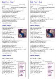 English Worksheet: Katy Perry - Roar