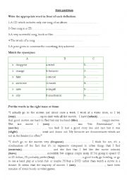 English Worksheet: Star pastimes 