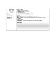 English Worksheet: Lesson Plan English Year 4