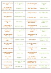 English Worksheet: general revision domino