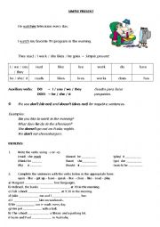 English Worksheet: Simple Present