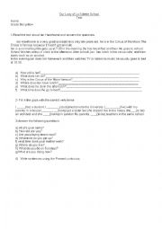 English Worksheet: test
