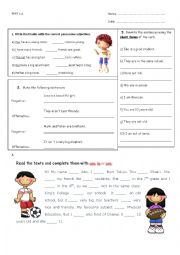 English Worksheet: Diagnostic Test