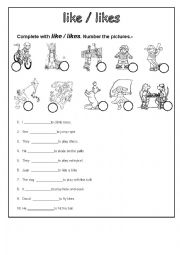 English Worksheet: PREFERENCES