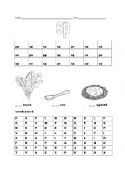 English Worksheet: BLENDS