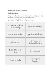 English Worksheet: Flash cards
