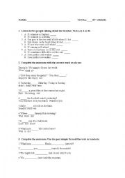 Elementary Level Exam