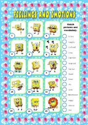 feelings and emotions activity 1