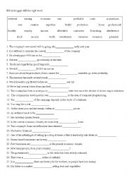 English Worksheet: Business English 06