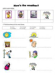 English Worksheet: The weather