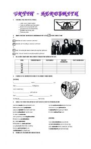 English Worksheet: Cryin by Aerosmith