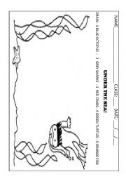 English Worksheet: Under the sea