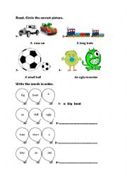 English Worksheet: Opposite Adjectives