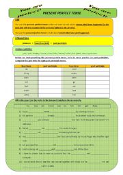 English Worksheet: PRESENT PERFECT vs. PAST TENSE SIMPLE + KEY