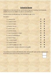 English Worksheet: collective nouns